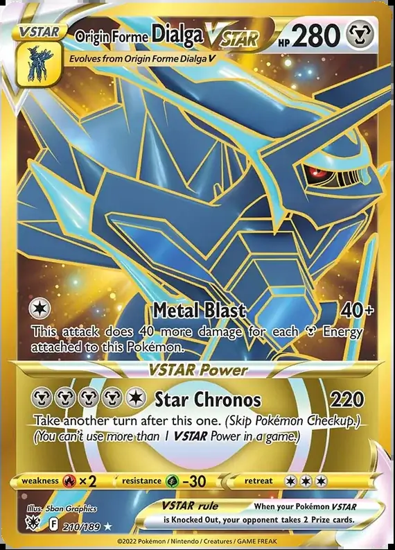 Origin Forme Dialga VSTAR 210 Normal