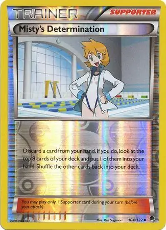 Misty's Determination Reverse Holo 104 Normal