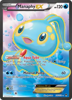 Full Art Manaphy EX 116 Normal