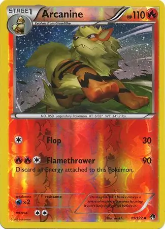 Arcanine Reverse Holo 11 Normal