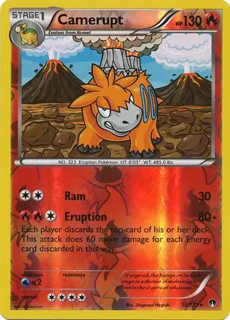 Camerupt Reverse Holo 13 Normal