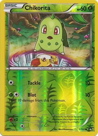 Chikorita Reverse Holo 1 Normal