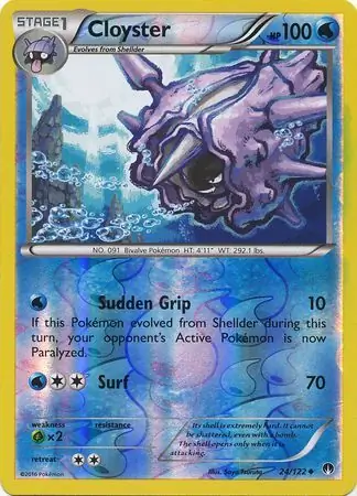 Cloyster Reverse Holo 24 Normal