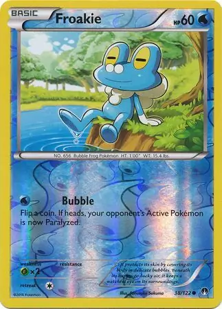 Froakie Reverse Holo 38 Normal