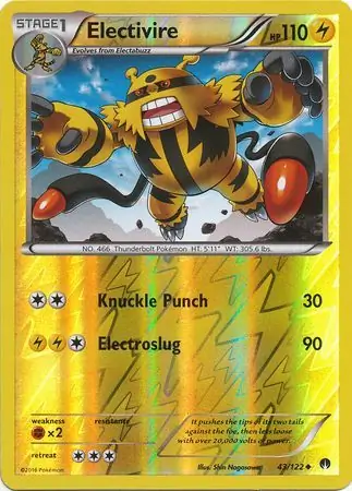 Electivire Reverse Holo 43 Normal