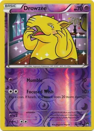 Drowzee Reverse Holo 50 Normal