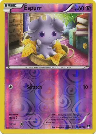 Espurr Reverse Holo 58