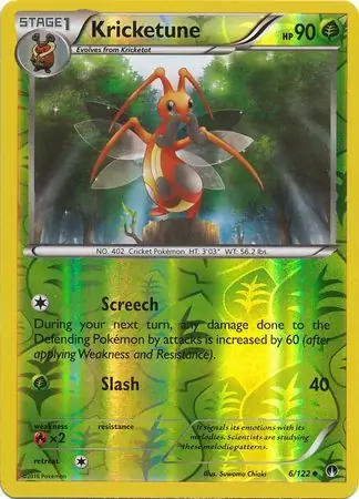 Kricketune Reverse Holo 6 Normal