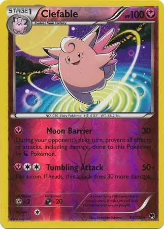 Clefable Reverse Holo 82 Normal