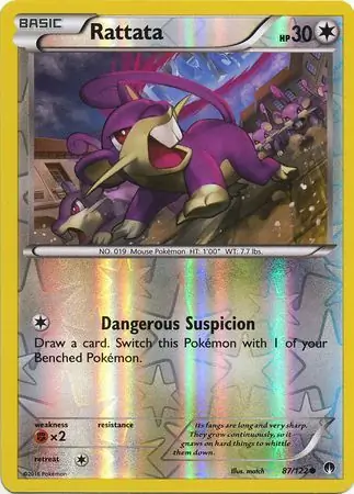 Rattata Reverse Holo 87