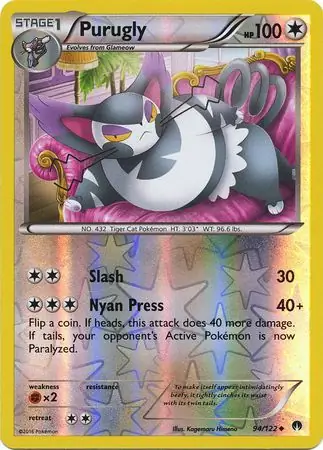 Purugly Reverse Holo 94 Normal