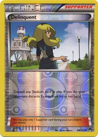 Delinquent Reverse Holo 98 Normal