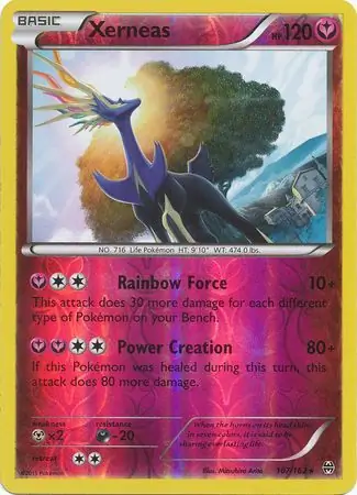 Xerneas Reverse Holo 107 Normal