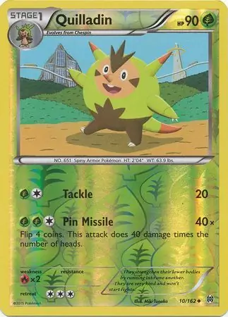 Quilladin Reverse Holo 10 Normal