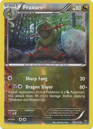 Fraxure Reverse Holo 110 Normal
