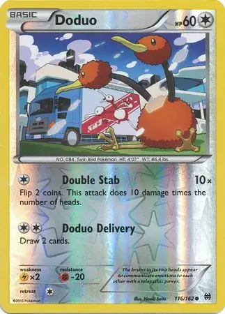 Doduo Reverse Holo 116 Normal