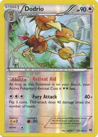 Dodrio Reverse Holo 117 Normal