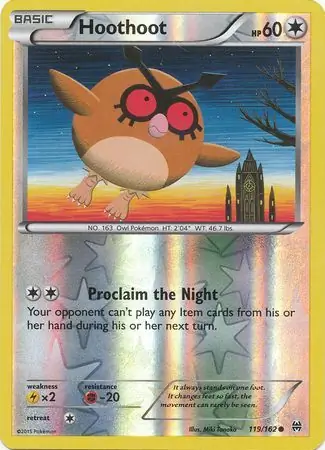 Hoothoot Reverse Holo 119 Normal