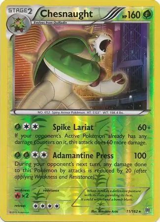 Chesnaught Reverse Holo 11 Normal