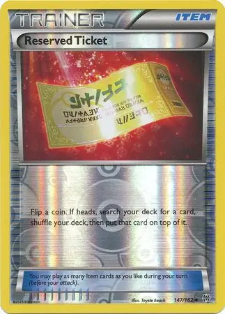 Reserved Ticket Reverse Holo 147 Normal