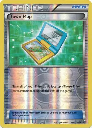 Town Map Reverse Holo 150 Normal