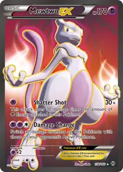 Full Art Mewtwo EX 158 Normal