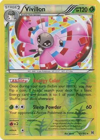 Vivillon Reverse Holo 15 Normal