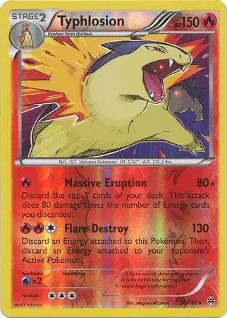 Typhlosion Reverse Holo 20
