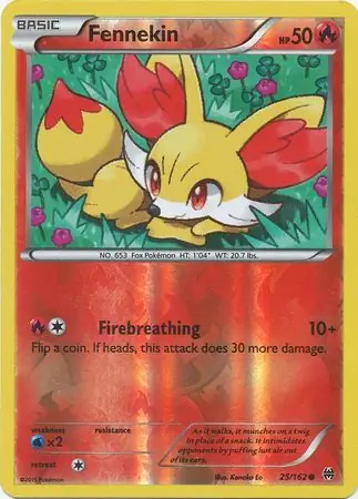 Fennekin Reverse Holo 25 Normal