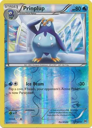 Prinplup Reverse Holo 37 Normal