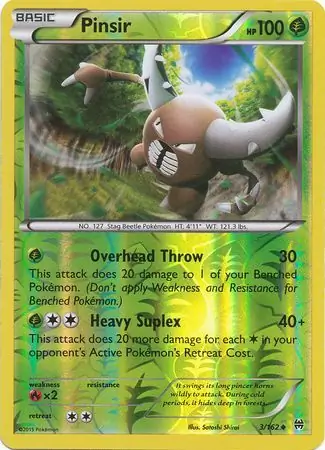 Pinsir Reverse Holo 3 Normal