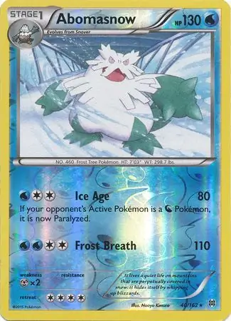 Abomasnow Reverse Holo 40 Normal