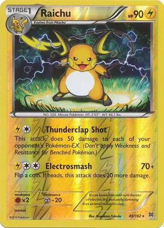 Raichu Reverse Holo 49 Normal