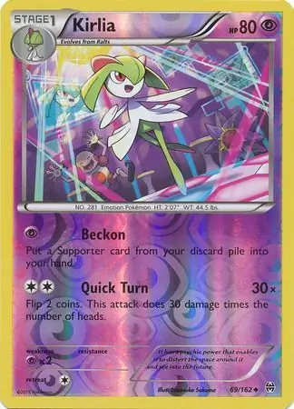 Kirlia Reverse Holo 69 Normal