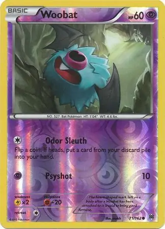 Woobat Reverse Holo 71 Normal