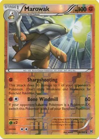 Marowak Reverse Holo 78 Normal
