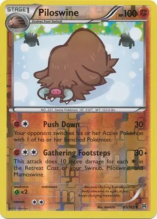 Piloswine Reverse Holo 81 Normal