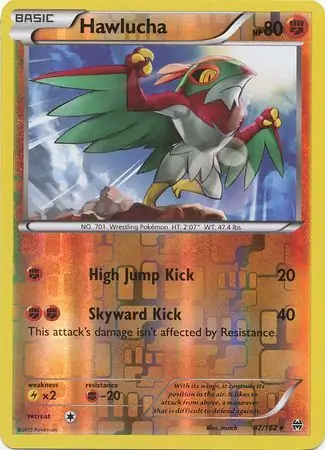Hawlucha Reverse Holo 87 Normal