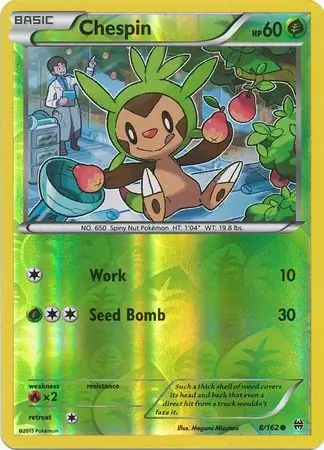 Chespin Reverse Holo 8 Normal