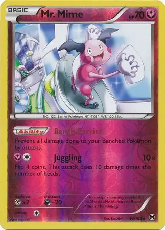 Mr. Mime Reverse Holo 97 Normal