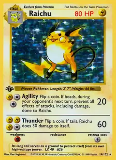 Raichu Holo 14 Normal