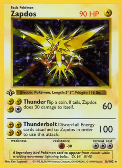 Zapdos Holo 16 Normal