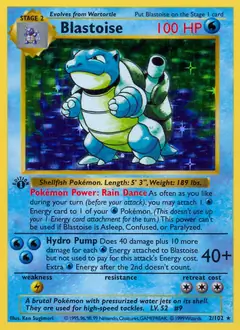 Blastoise Holo 2