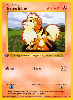 Growlithe 28 Normal