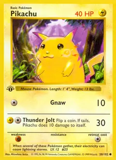 Pikachu Yellow Cheeks 58 Normal
