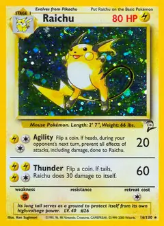 Raichu Holo 16 Normal