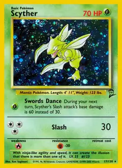 Scyther Holo 17 Normal