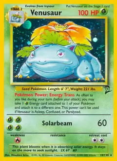 Venusaur Holo 18 Normal