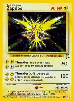 Zapdos Holo 20 Normal
