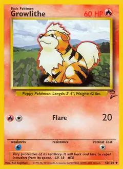 Growlithe 42 Normal